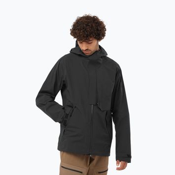 Vyriška lietaus striukė Salomon Outerpath Pro 2.5 l deep black