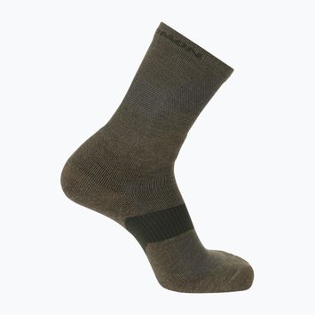 Kojinės Salomon X Ultra Crew martini olive/stone grey