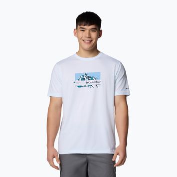 Vyriški marškinėliai Columbia Ice Lake II SS Tee white/peak direction