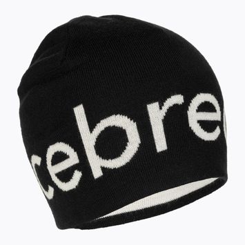 Icebreaker Merino žieminė kepurė black/ecru hthr
