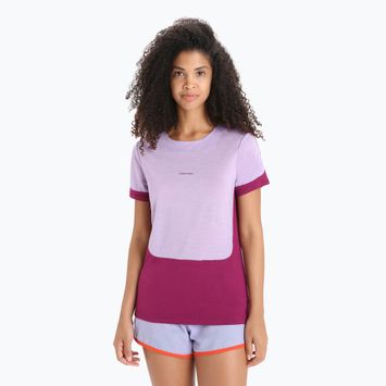 Icebreaker moteriški trekingo marškinėliai Zoneknit purple gaze