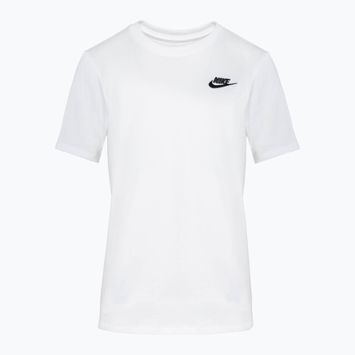 Moteriški marškinėliai Nike Sportswear Club Essentials white/black