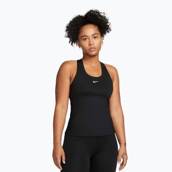 Moteriški marškinėliai Nike Swoosh Medium Support Bra black/black/white