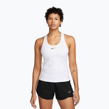 Moteriška sportinė liemenėlė Nike Swoosh Medium Support Bra white/stone mauve/black