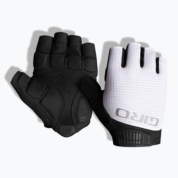 Vyriškos dviračių pirštinės Giro Bravo Gel II white