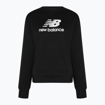 Moteriški treniruočių džemperiai New Balance Essentials Stacked Logo French Terry Hoodie black WT31532BK