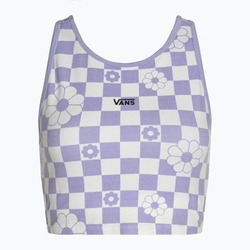 Moteriškas topas Vans Longline Racerback Bralette Floral checkerboard/sweet lavender