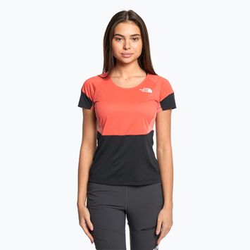 The North Face Bolt Tech spindinčiai oranžiniai/juodi moteriški trekingo marškinėliai