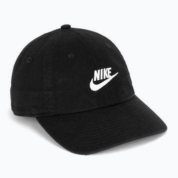 Kepurė su snapeliu Nike Club Unstructured Futura Wash black/white