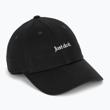 Kepurė su snapeliu Nike Club Unstructured JDI black/white