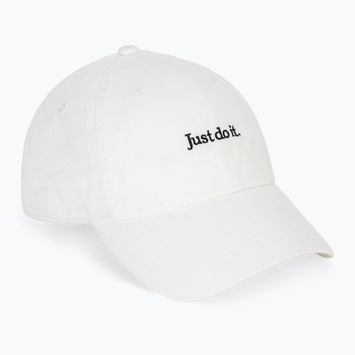 Kepurė su snapeliu Nike Club Unstructured JDI white/black