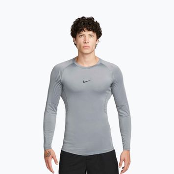 Vyriški treniruočių marškinėliai ilgomis rankovėmis Nike Pro Dri-Fit Tight Fitness smoke grey/black