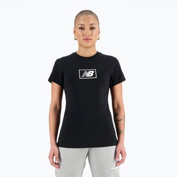 Moterų marškinėliai New Balance Essentials Cotton Jersey black