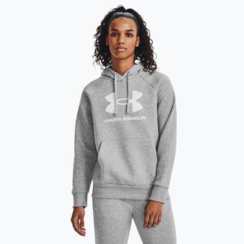 Under Armour moteriškas džemperis Rival Fleece Big Logo Hoody mod gray light heather/white