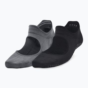 Moteriškos treniruočių kojinės Under Armour Breathe Balance black/pitch gray/jet gray