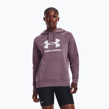 Under Armour moteriškas treniruočių džemperis Rival Fleece Big Logo misty purple/white