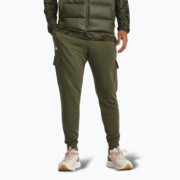 Vyriškos kelnės Under Armour Rival Fleece Cargo Jogger marine od green / white