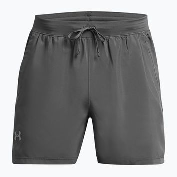 Vyriški bėgimo šortai Under Armour Lanch 5" Unlined castlerock / castlerock / reflective