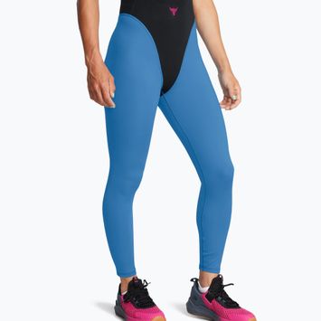 Moteriškos treniruočių tamprės Under Armour Project Rock LG Grind Ankle Leg black/viral blue/astro pink