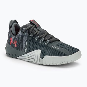 Moteriški žygio batai Under Armour TriBase Reign 6 pitch gray/gray void/rush red