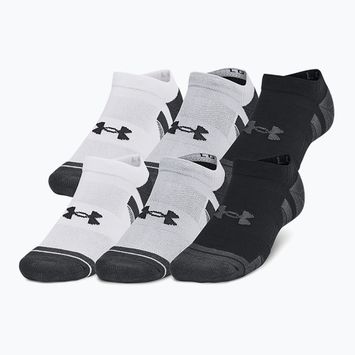"Under Armour Performance Tech Crew" 6 poros mėlynai pilkos/šviesiai pilkos/juodai pilkos kojinės