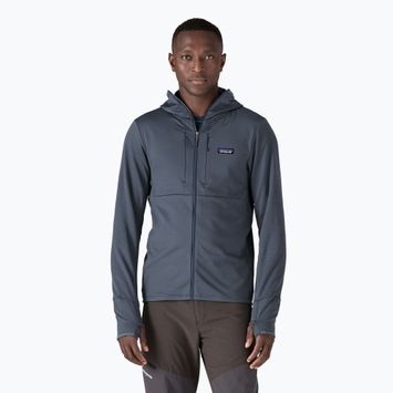 Vyriškas žygio džemperis Patagonia R1 Thermal Full Zip Hoody smolder blue