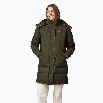 Moteriškas pūstas paltas Patagonia Downdrift Parka pine needle green