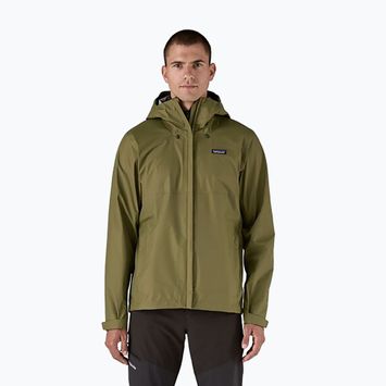 Vyriška striukė nuo lietaus Patagonia Torrentshell 3L Rain tent green