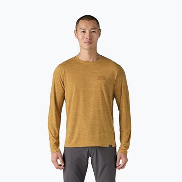 Vyriški marškinėliai ilgomis rankovėmis Patagonia Cap Cool Daily Graphic Shirt strataspire/beeswax tan x-dye