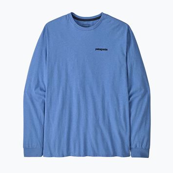 Vyriški marškinėliai ilgomis rankovėmis Patagonia P-6 Logo Responsibili abundant blue