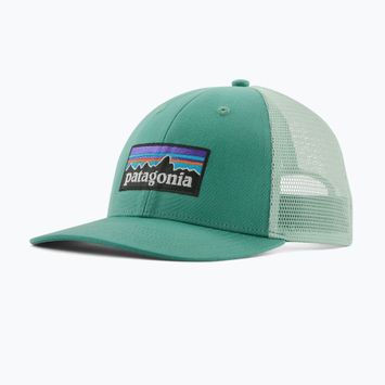 Kepuraitė su snapeliu Patagonia P-6 Logo LoPro Trucker heartleaf green
