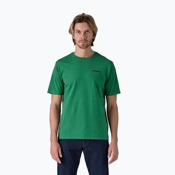 Vyriški marškinėliai Patagonia P-6 Logo Responsibili-Tee p-6 outline/heartleaf green