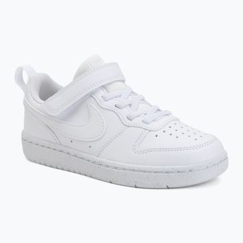 Vaikiški batai Nike Court Borough Low Recraft white/white/white