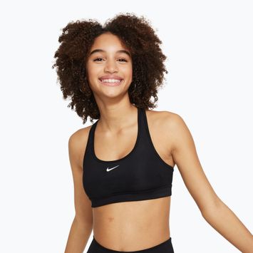 Vaikiška sportinė liemenėlė Nike Swoosh black/white