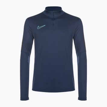 Vyriški futbolo marškinėliai ilgomis rankovėmis Nike Academy Dri-Fit 1/2-Zip midnight navy/black/midnight navy/hyper turquoise