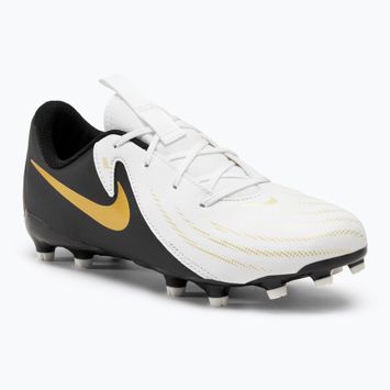 Vaikiški futbolo batai Nike Phantom GX II Academy FG/MG Junior white/metallic gold coin/black