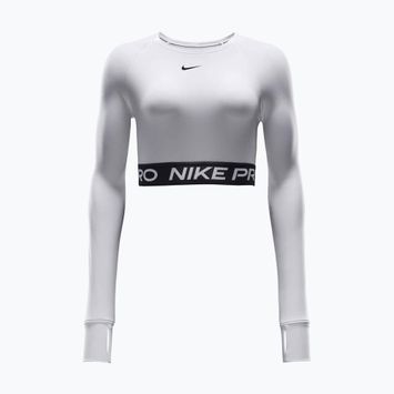 Moteriškas treniruočių topas ilgomis rankovėmis Nike Pro 365 Dri-Fit white/black