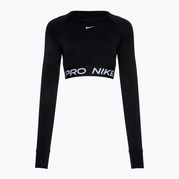 Moteriški treniruočių marškinėliai ilgomis rankovėmis Nike Pro 365 Dri-Fit black/white