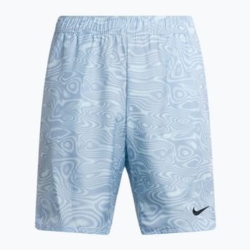 Vyriški teniso šortai Nike Court Dri-Fit Victory 9" Printed glacier blue/black