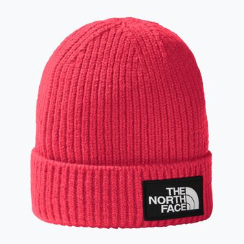 Vaikiška žygio kepurė The North Face TnF Box Logo Cuffed radiant poppy