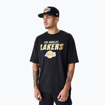 Vyriški marškinėliai New Era Team Script OS Tee Los Angeles Lakers black