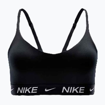 Nike Dri-Fit Indy Light Support treniruočių liemenėlė juoda/juoda/balta