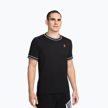 Vyriški teniso marškinėliai Nike Court Heritage black/white