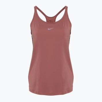 Moteriškas treniruočių tank topas Nike One Classic Dri-Fit Strappy canyon pink/black