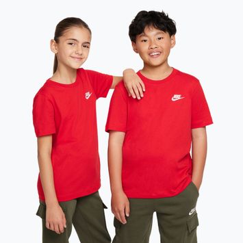 Vaikiški marškinėliai Nike Sportswear university red
