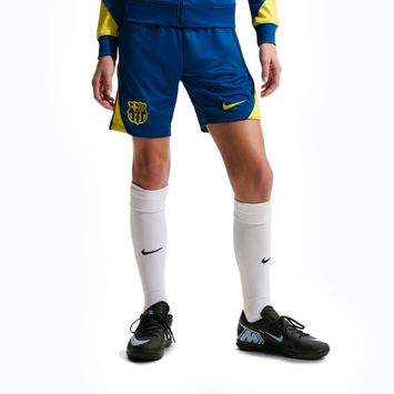 Vaikiški futbolo šortai Nike FC Barcelona Strike SE Jr Gym Blue/Opti Yellow/Opti Yellow