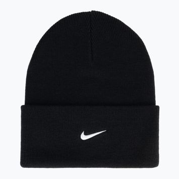 Žieminė kepurė Nike Peak Swoosh Beanie black/white