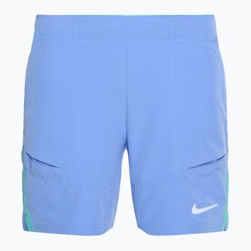 Vyriški teniso šortai Nike Court Advantage Dri-FIT 7" royal pulse/ green frost/ white
