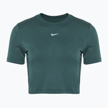 Moteriški marškiniai Nike Sportswear Essential vintage green / white