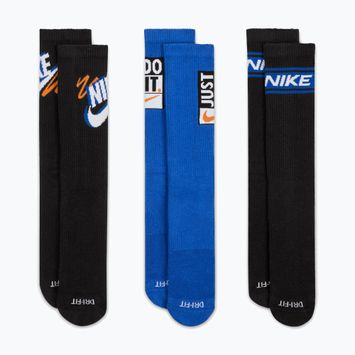 Kojinės Nike Everyday Plus Crew 3 poros multi-color/902
